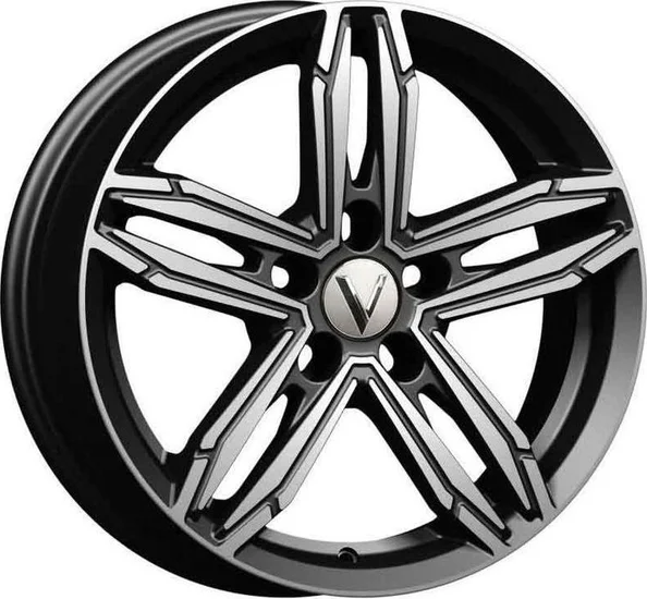 Vector B256 6.5x16 5*114.3 ET40 DIA66.1 Черный с алмазной проточкой