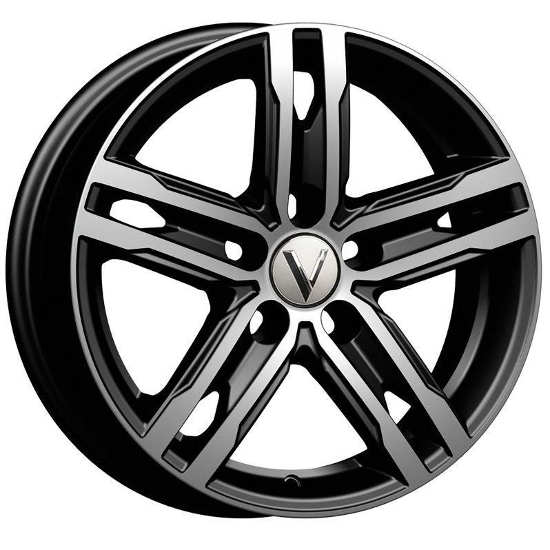 Vector B178 6x15 5*100 ET38 DIA57.1 Черный с алмазной проточкой