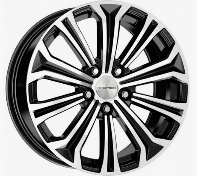 Khomen KHW1610 (Chery Tiggo 3/Tiggo 3 Pro) 6.5x16 5*108 ET45 DIA60.1 Черный полностью полированный