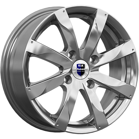 K&K Джемини 6x15 4*108 ET38 DIA67.1 Дарк платинум