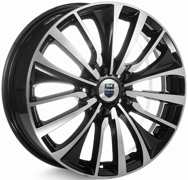 K&K Flanker 6.5x17 4*100 ET43 DIA60.1 Алмаз черный