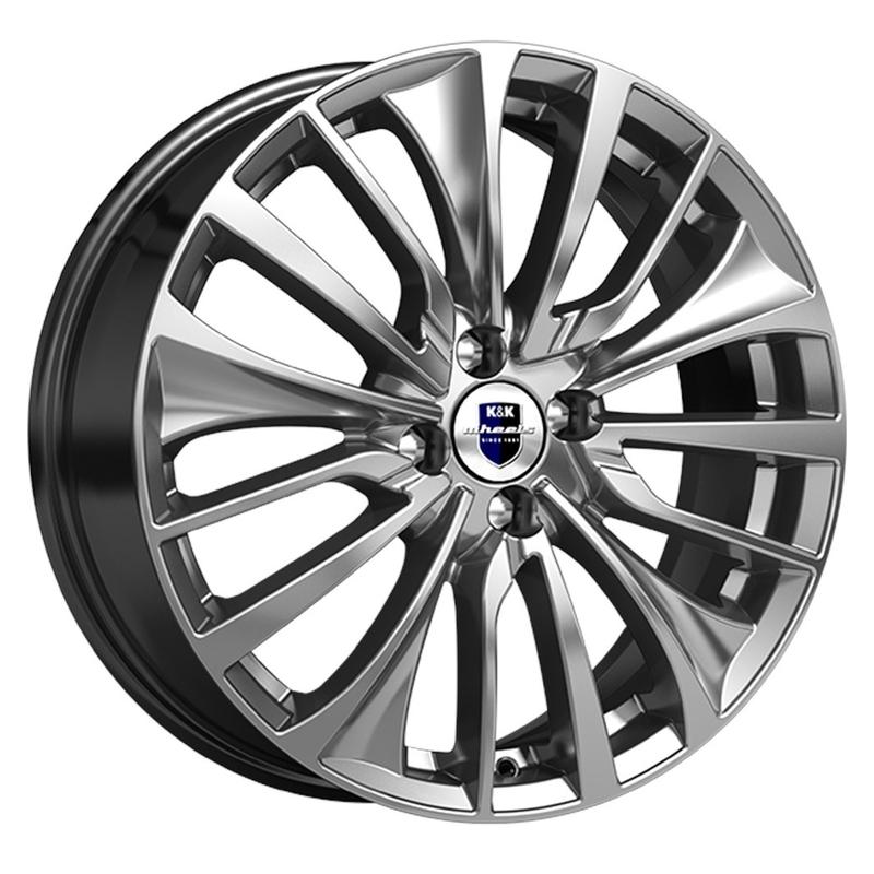 K&K Flanker 6.5x17 5*114.3 ET50 DIA54.1 Дарк платинум