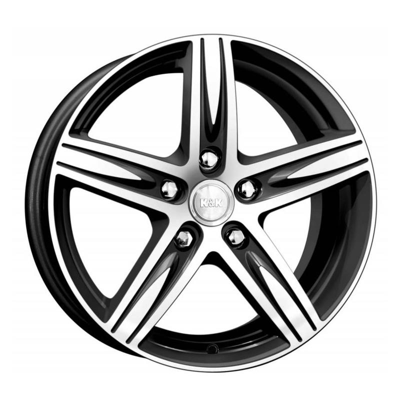 K&K Андорра 6x15 5*100 ET45 DIA67.1 Алмаз черный