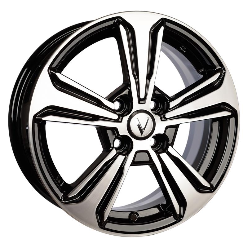 Vector K111 6x15 4*100 ET46 DIA54.1 Черный с алмазной проточкой