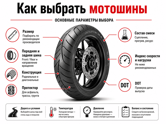 Как выбрать мотошины