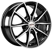X'trike X-111M 6.5x15 5*108 ET43 DIA63.35 BK/FP