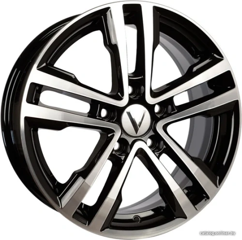 Vector V197 6.5x16 5*114.3 ET38 DIA67.1 Черный с алмазной проточкой