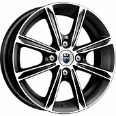 K&K Флэш 5x14 4*100 ET35 DIA67.1 Алмаз черный