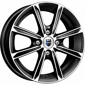 K&K Флэш 5x14 4*100 ET35 DIA67.1 Алмаз черный