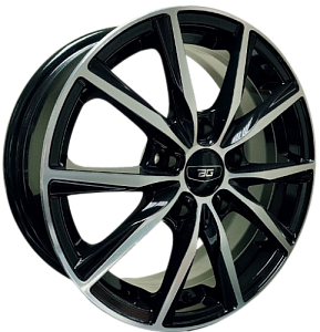 Carwel Geely Emgrand 6.5x15 5*114.3 ET38 DIA54.1 AB/Черный с алмазной проточкой