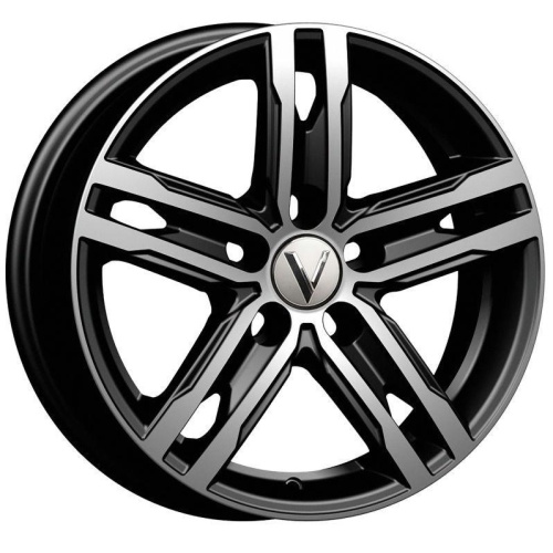 Vector B178 6x15 5*100 ET38 DIA57.1 Черный с алмазной проточкой