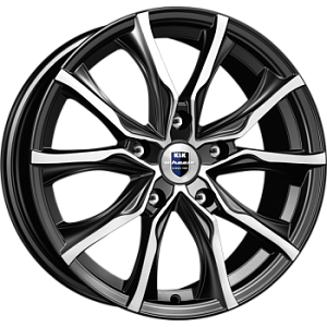 K&K Твист 7.5x17 5*112 ET45 DIA66.6 Алмаз черный
