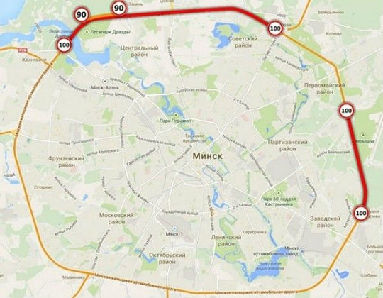 На МКАД увеличили максимальную скорость до 100 км/ч