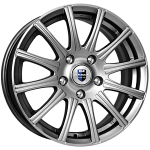 K&K Сиеста 6x15 4*100 ET50 DIA60.1 Дарк платинум