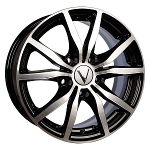 Vector K57 6.5x15 5*100 ET38 DIA67.1 Черный с алмазной проточкой