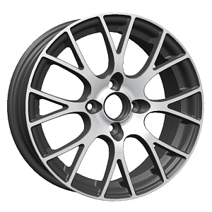 Proma GT 6.5x16 5*108 ET50 DIA63.4 Алмаз матовый/Черный матовый